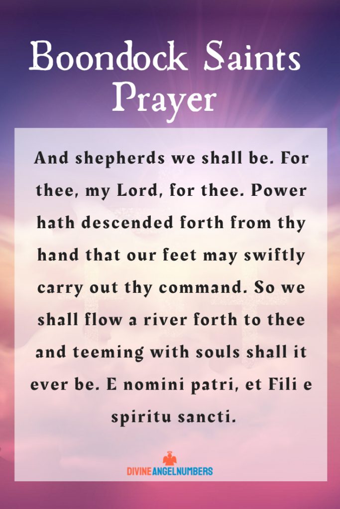 Boondock Saints Prayer