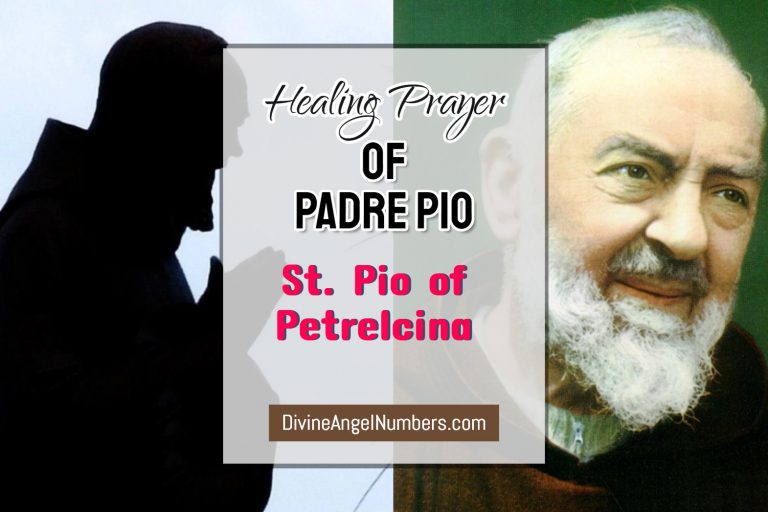 Miraculous Padre Pio Prayer for Healing
