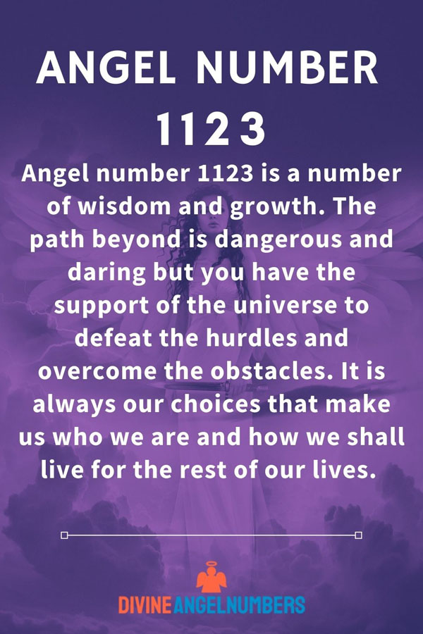 Angel Number 1123 Significance