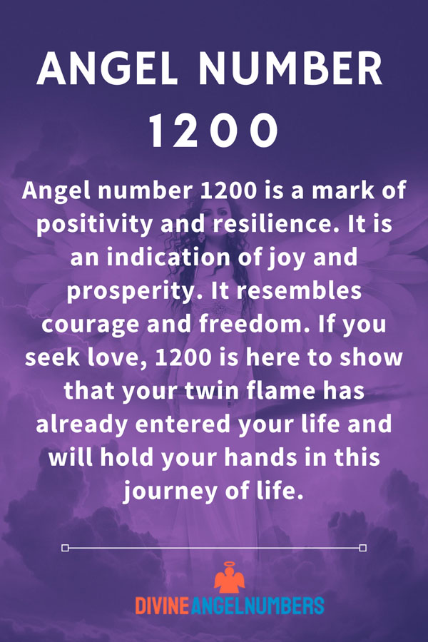 Angel Number 1200 Significance