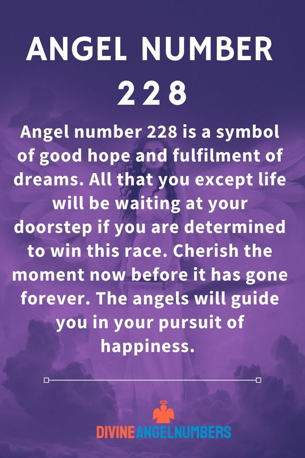 Angel Number 228 Significance