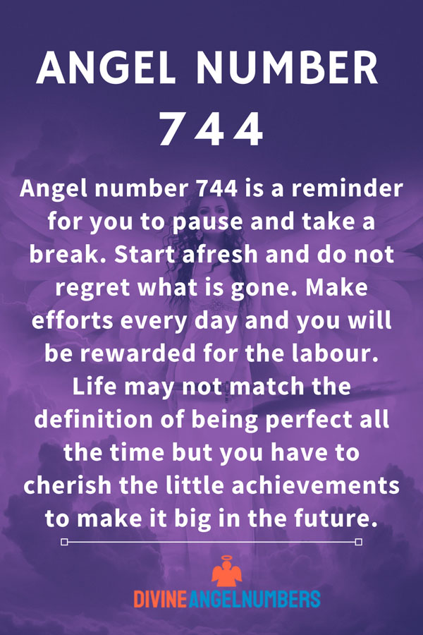Angel Number 744 Significance