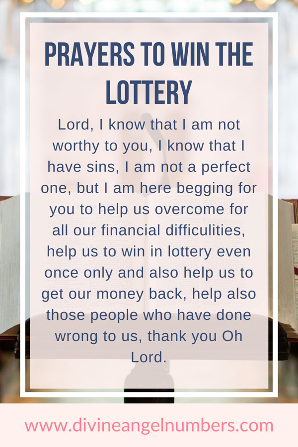 Prayer to win the lottery