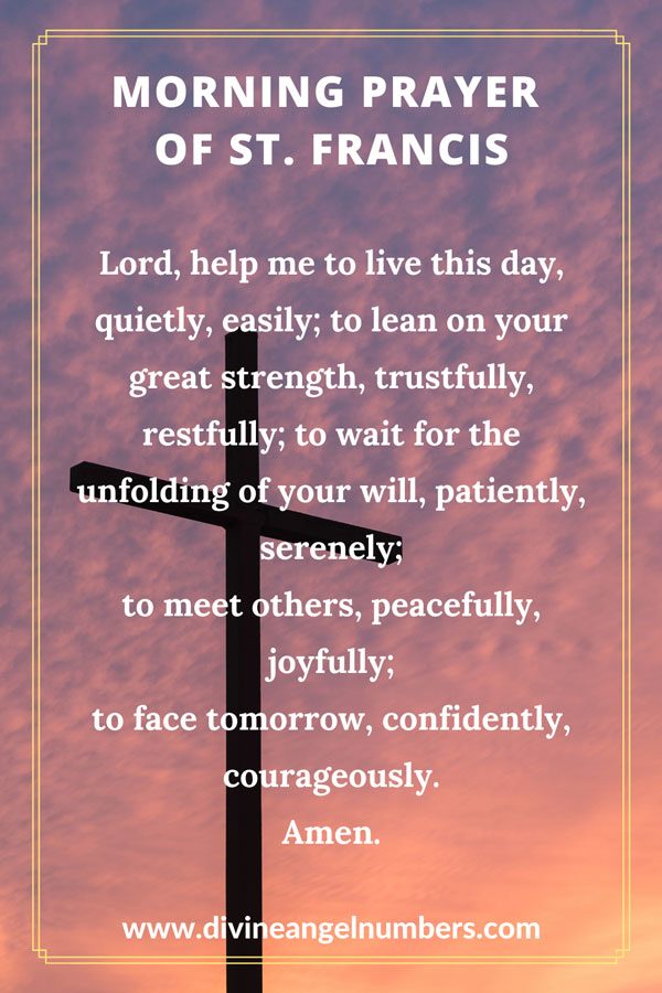 Morning Prayer of St. Francis