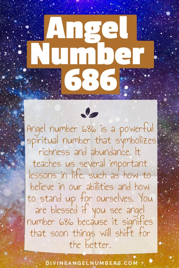 Angel Number 686 Symbolism