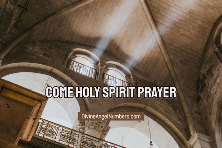 Come Holy Spirit Prayer