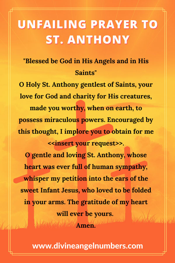 Unfailing Prayer to St. Anthony to find lost times