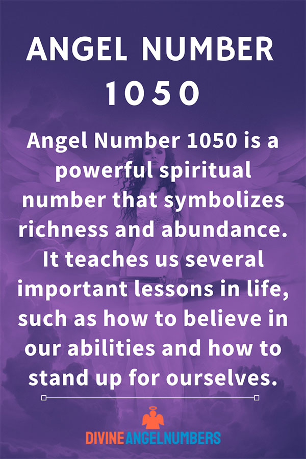 1050 Angel Number Message