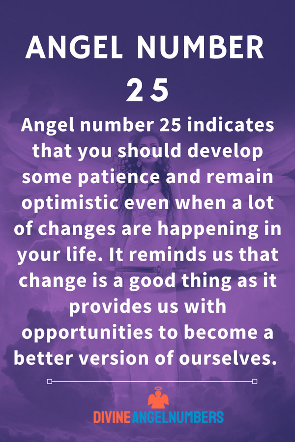 Angel Number 25 Message