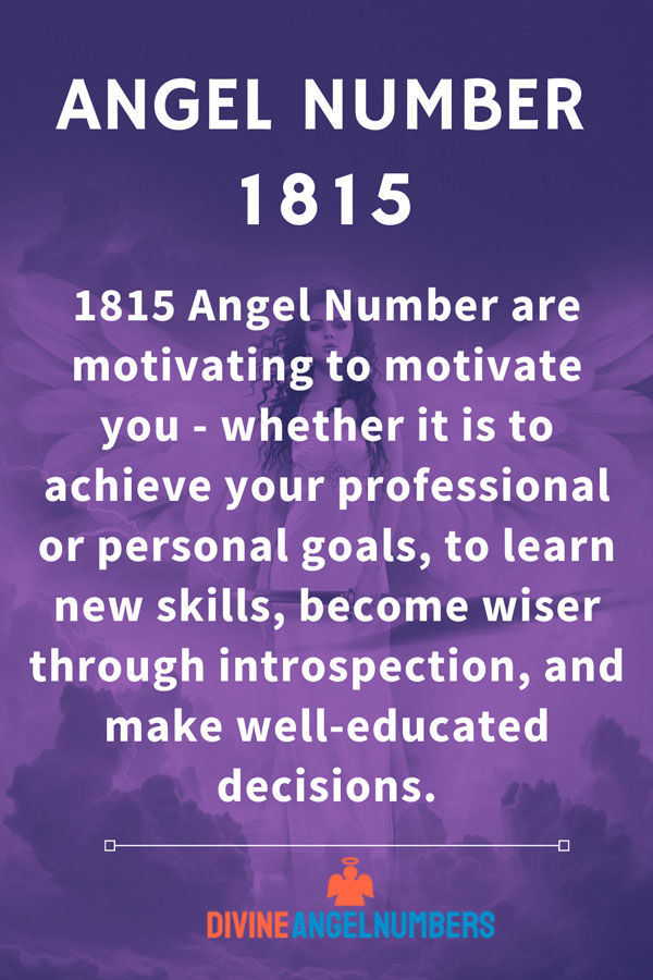 Angel Number 1815 Message