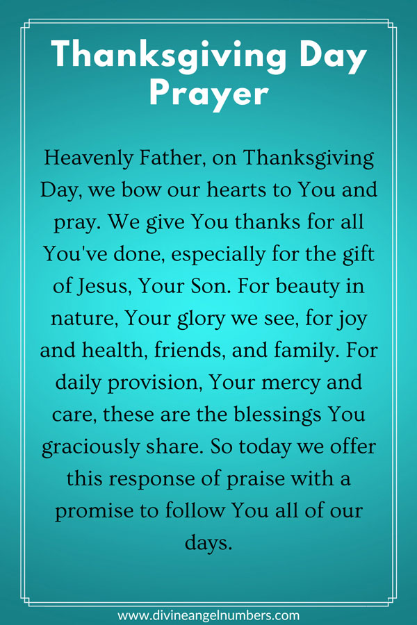 Thanksgiving Day Prayer