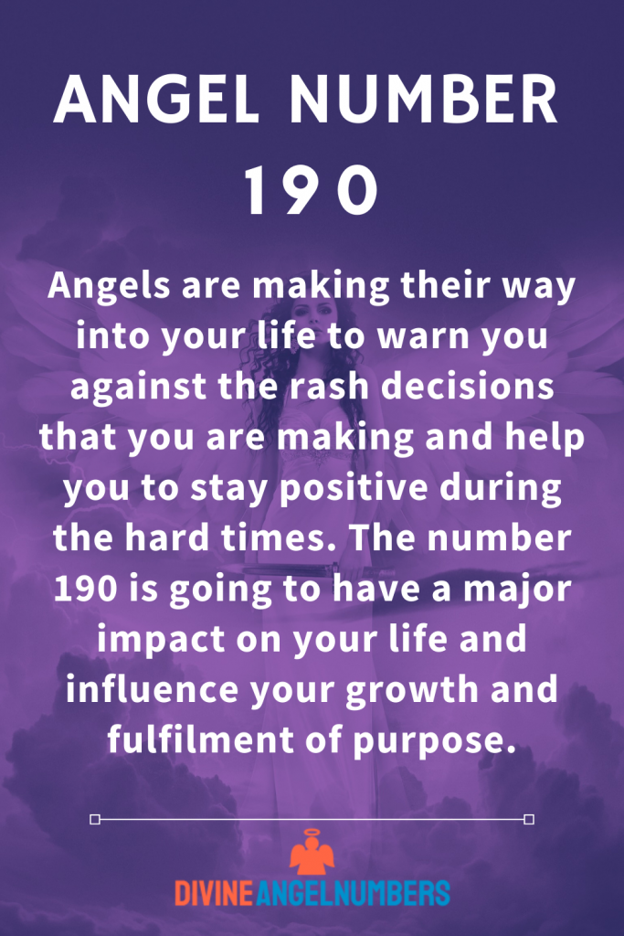 Angel Number 190 Message