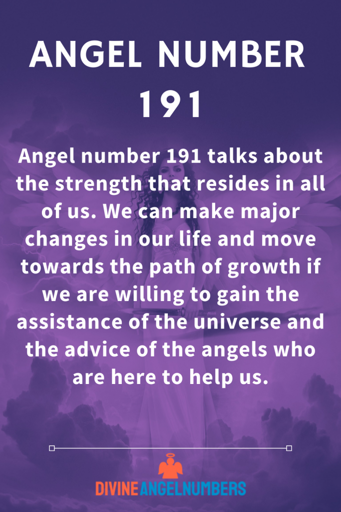 Angel Number 191 Message